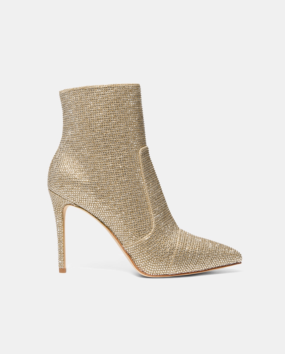 Botines Rue Stiletto de mujer en piel con brillantes y tacón de aguja — oferta en Primeriti