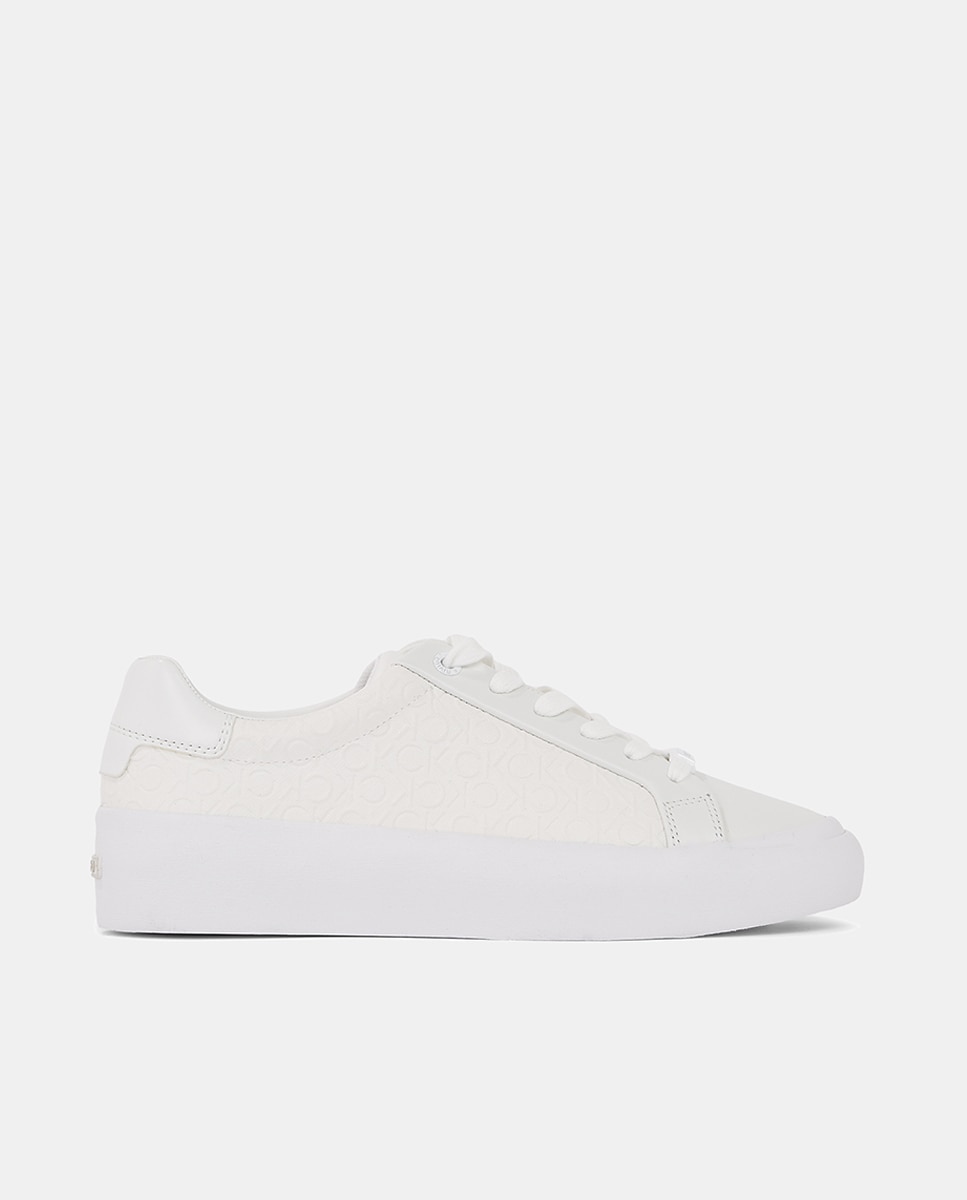 Imagen 0 de Zapatilla casco con plataforma Calvin Klein con estampado monogram