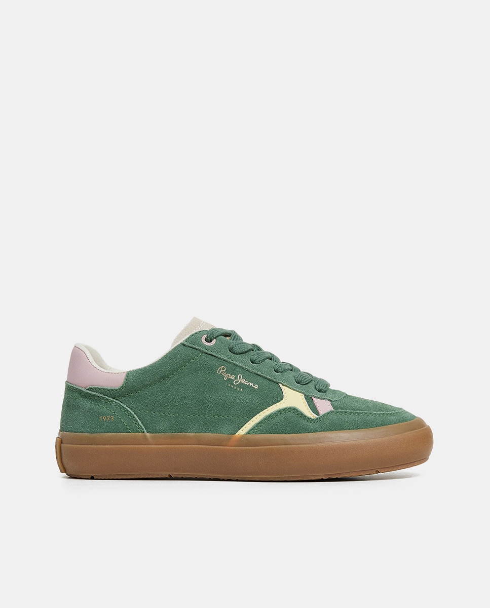 Imagen 0 de Zapatillas Travis Retro de mujer en ante suela contraste