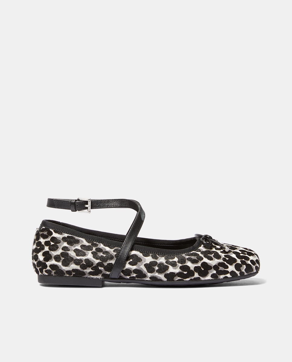 Imagen 0 de Bailarinas Collett de mujer animal print pulsera al tobillo