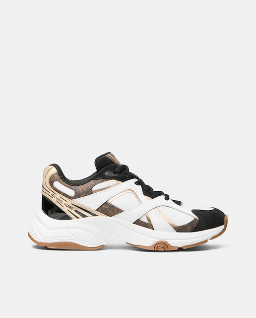 Imagen 0 de Sneakers de piel de mujer con suela volumen