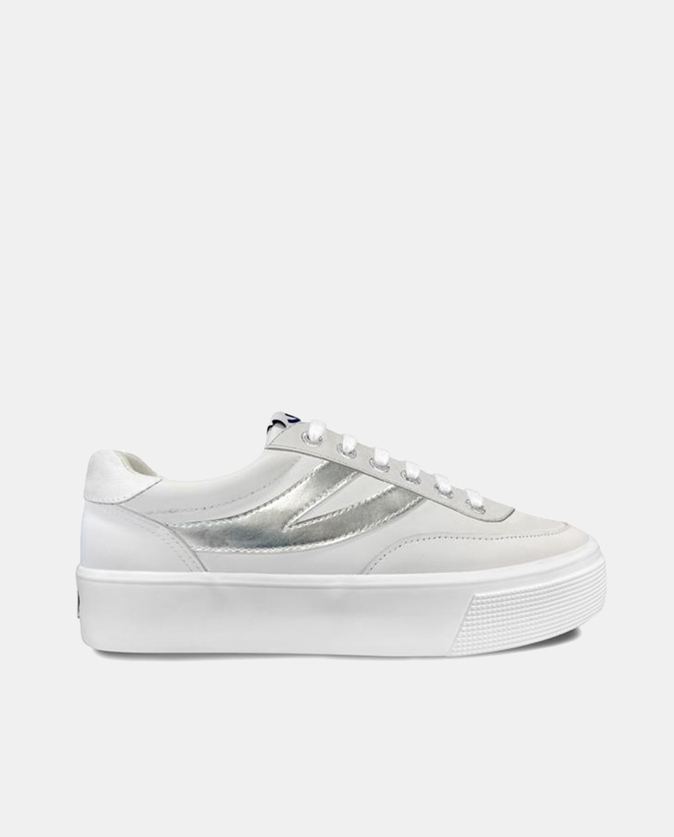 Imagen 0 de Zapatillas de mujer de piel con cordones