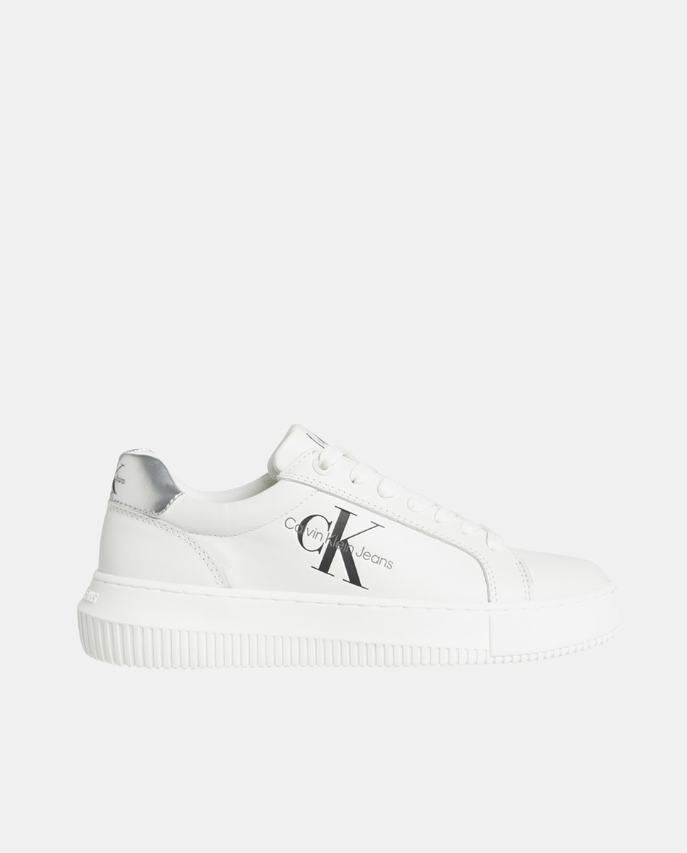 Imagen 0 de Zapatillas mujer tipo casco bajas piel plataforma