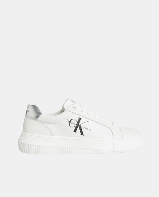 Imagen 0 de Zapatillas mujer tipo casco bajas piel plataforma