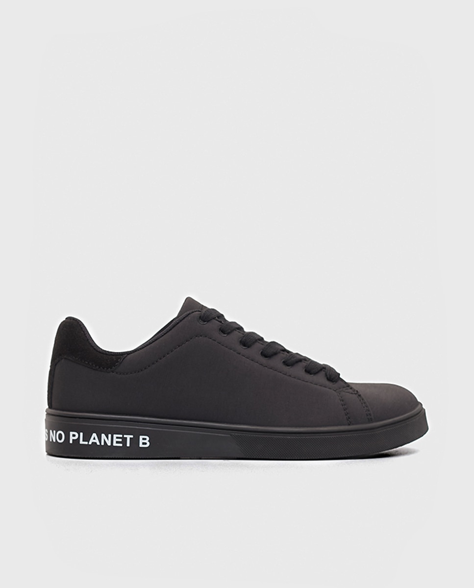 Imagen 0 de Zapatillas deportivas de mujer Ecoalf de color negro on adorno print letras