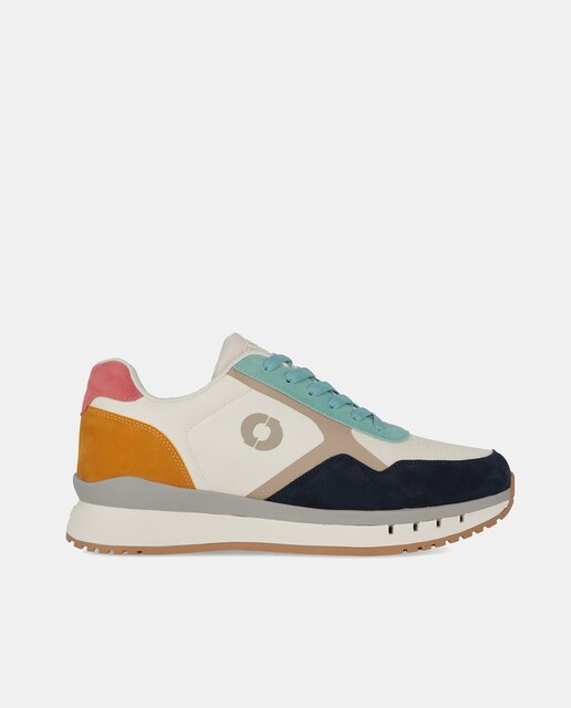 Imagen 0 de Zapatillas de mujer en multicolor bajas tipo running con logotipo lateral