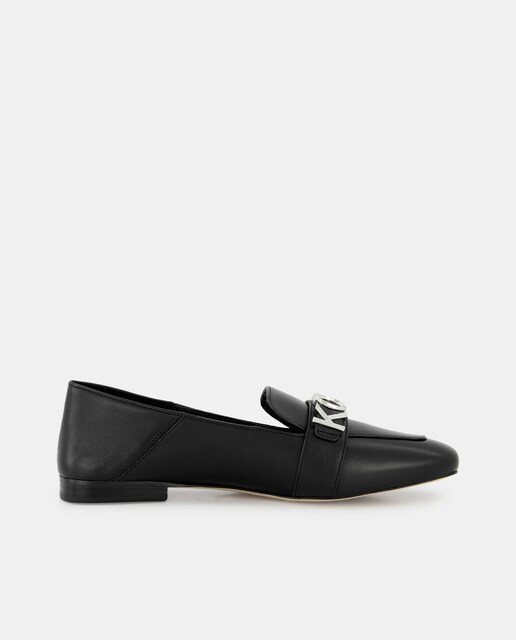 Imagen 0 de Mocasines Madelyn Loafer de mujer con puntera cuadrada y logotipo frontal metalizado