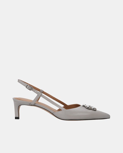 Imagen 0 de Zapatos de salón de mujer destalonados en piel