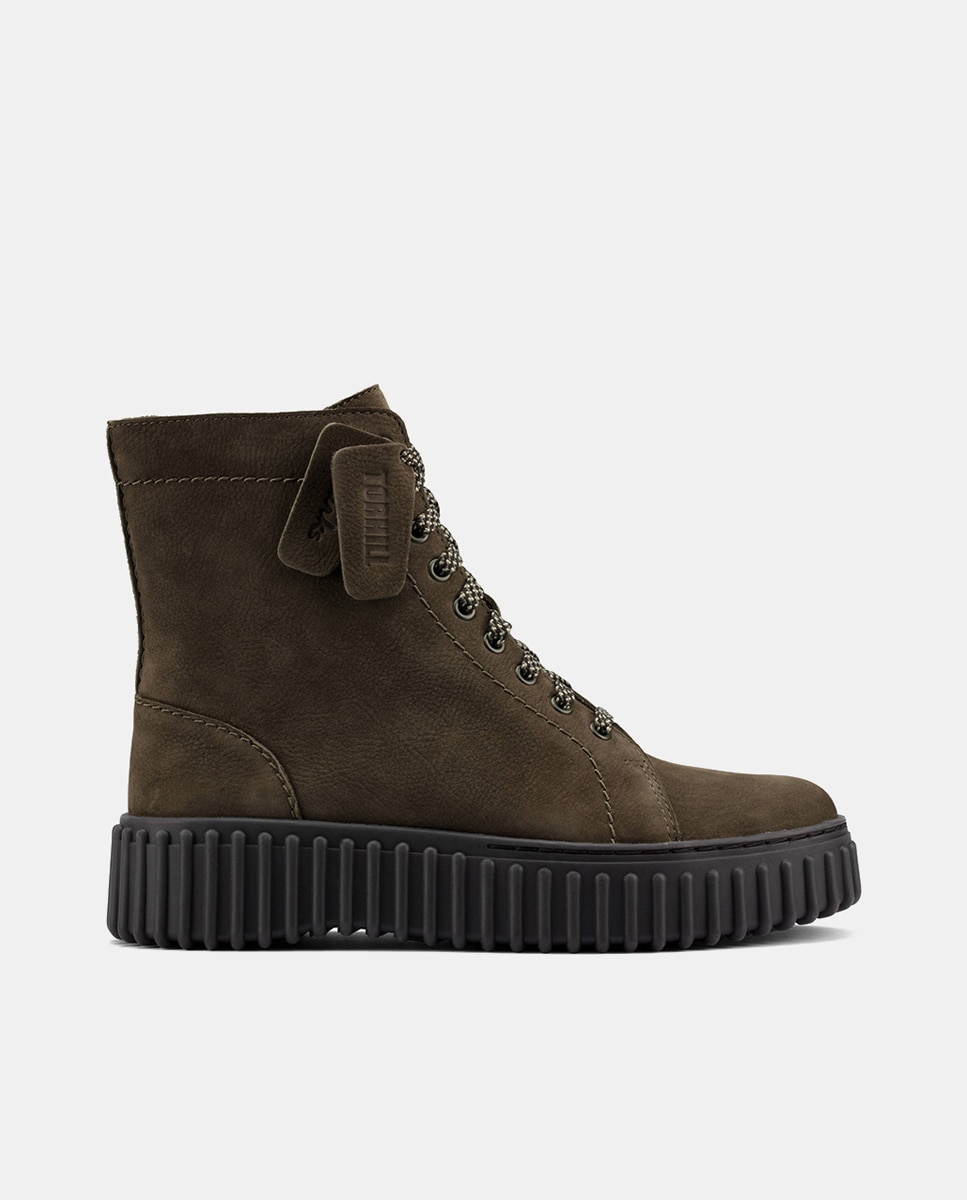 Imagen 0 de Botines Torhill Rise de mujer en nobuck con suela TR