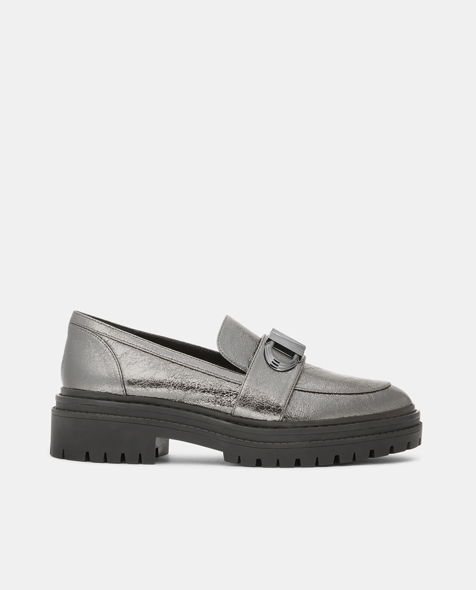 Mocasines Parker Lug de mujer en piel con suela track — oferta en Primeriti