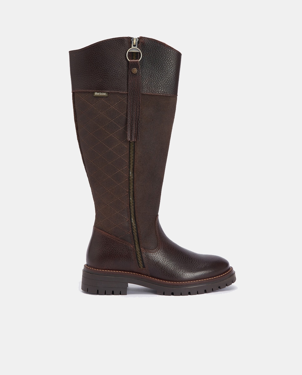 Imagen 0 de Bota alta de piel con cremallera