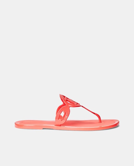 Imagen 0 de Sandalias planas Audrie de mujer con tiras finas en forma de T y logotipo