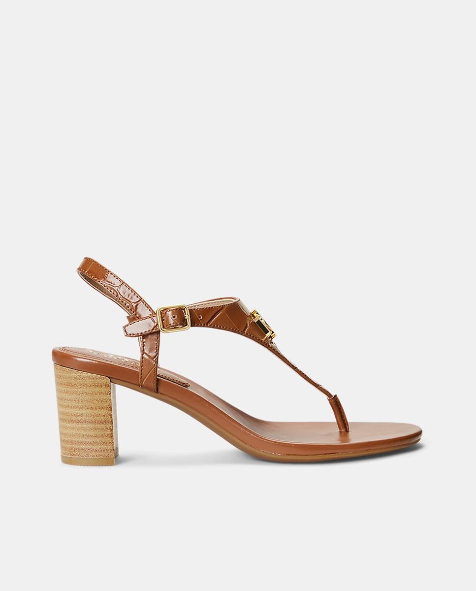 Sandalias de tacón Westcott II de mujer con puntera redonda logotipo y tacón bloque — oferta en Primeriti