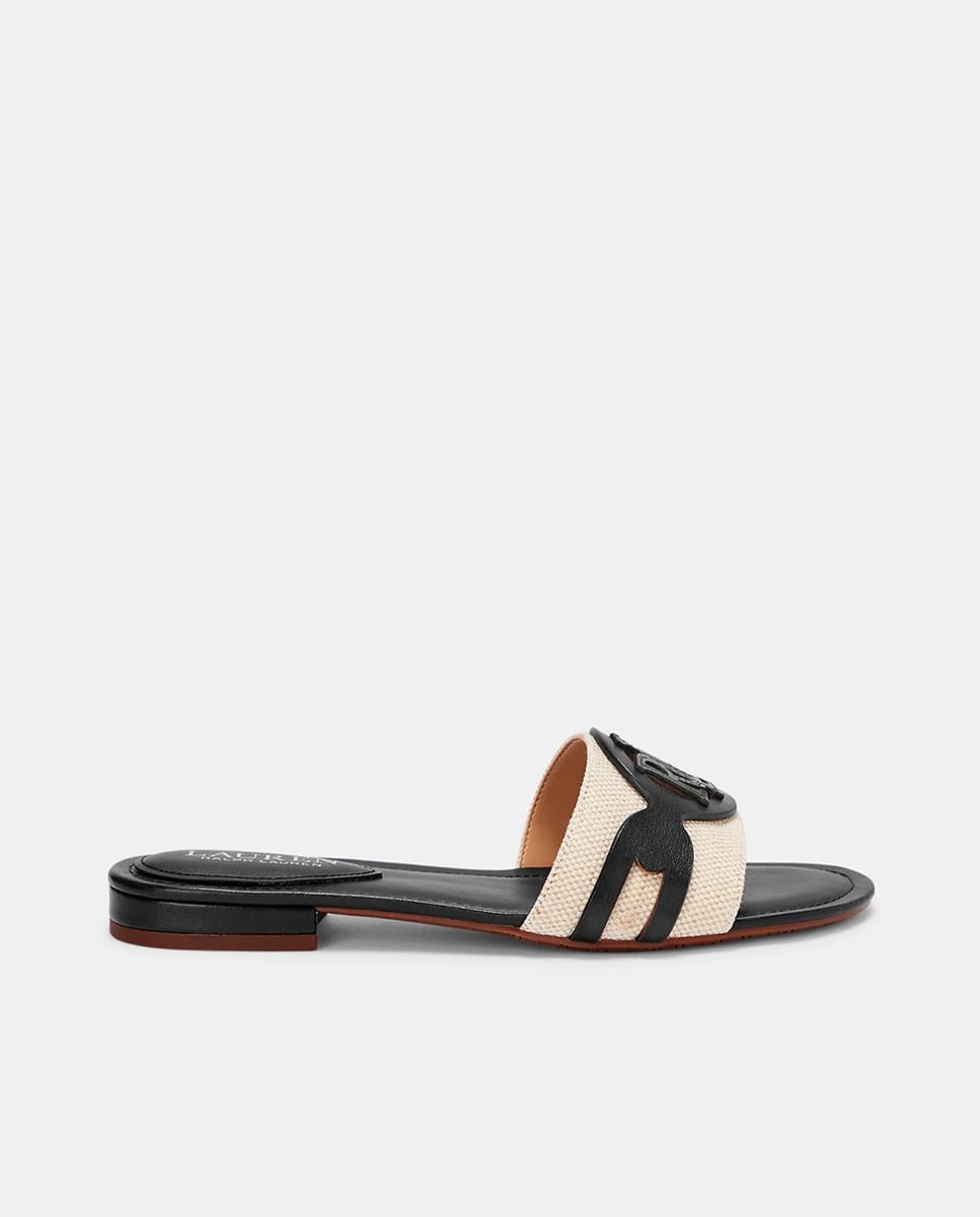 Imagen 0 de Sandalias planas Alegra de mujer tipo pala con detalle de logotipo