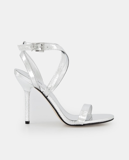 Imagen 0 de Sandalias de tacón Asha de mujer con puntera redonda tiras cruzadas y tacón de aguja