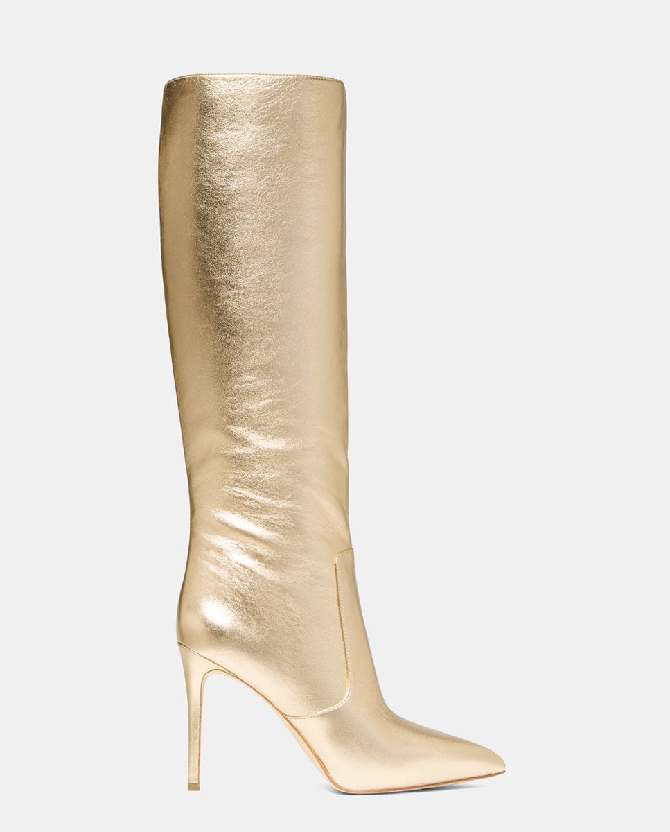 Botas Rue Stiletto de mujer en piel metalizada con tacón de aguja — oferta en Primeriti
