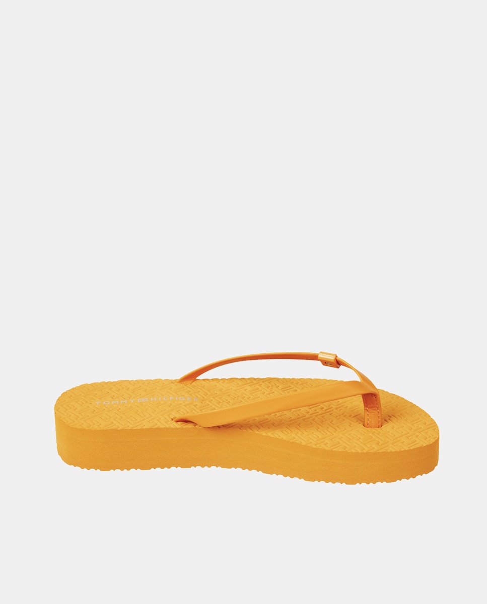 Imagen 0 de Chanclas de mujer en sintético con tiras finas y plataforma