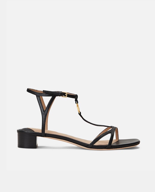 Imagen 0 de Sandalias Fallon de mujer en piel con tiras finas y tacón bloque