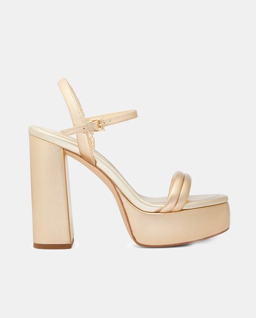 Imagen 0 de Sandalias de tacón Laci Platform de mujer en piel con tacón bloque