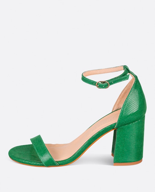 Imagen 0 de Sandalia Tacón Dorada Sonríe