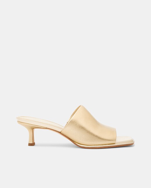 Imagen 0 de Mules Lara de mujer en piel con tacón de aguja