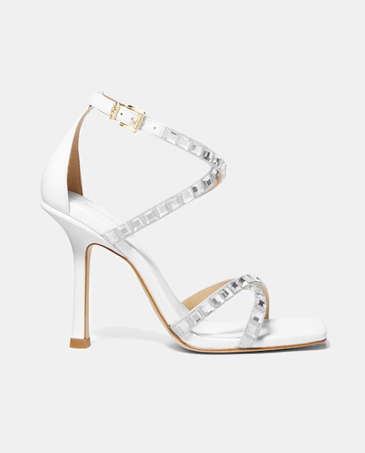 Imagen 0 de Sandalias Celia de mujer en piel tiras cruzadas tacón aguja