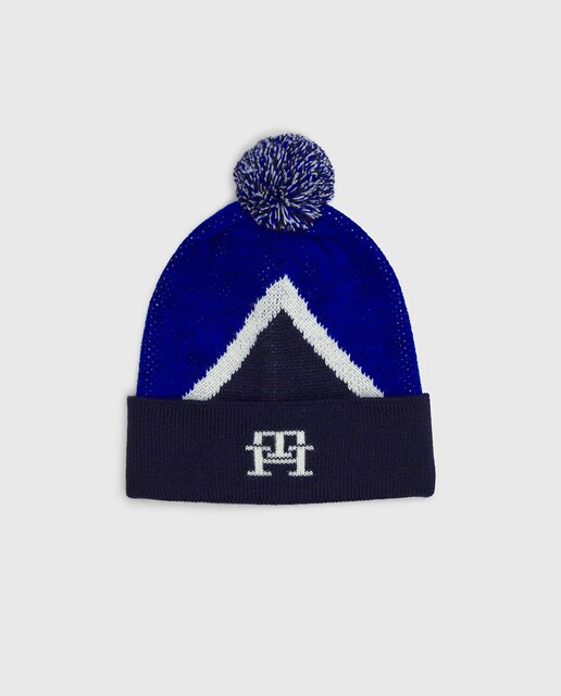 Imagen 0 de Gorro de niño de punto con emblema TH bordado