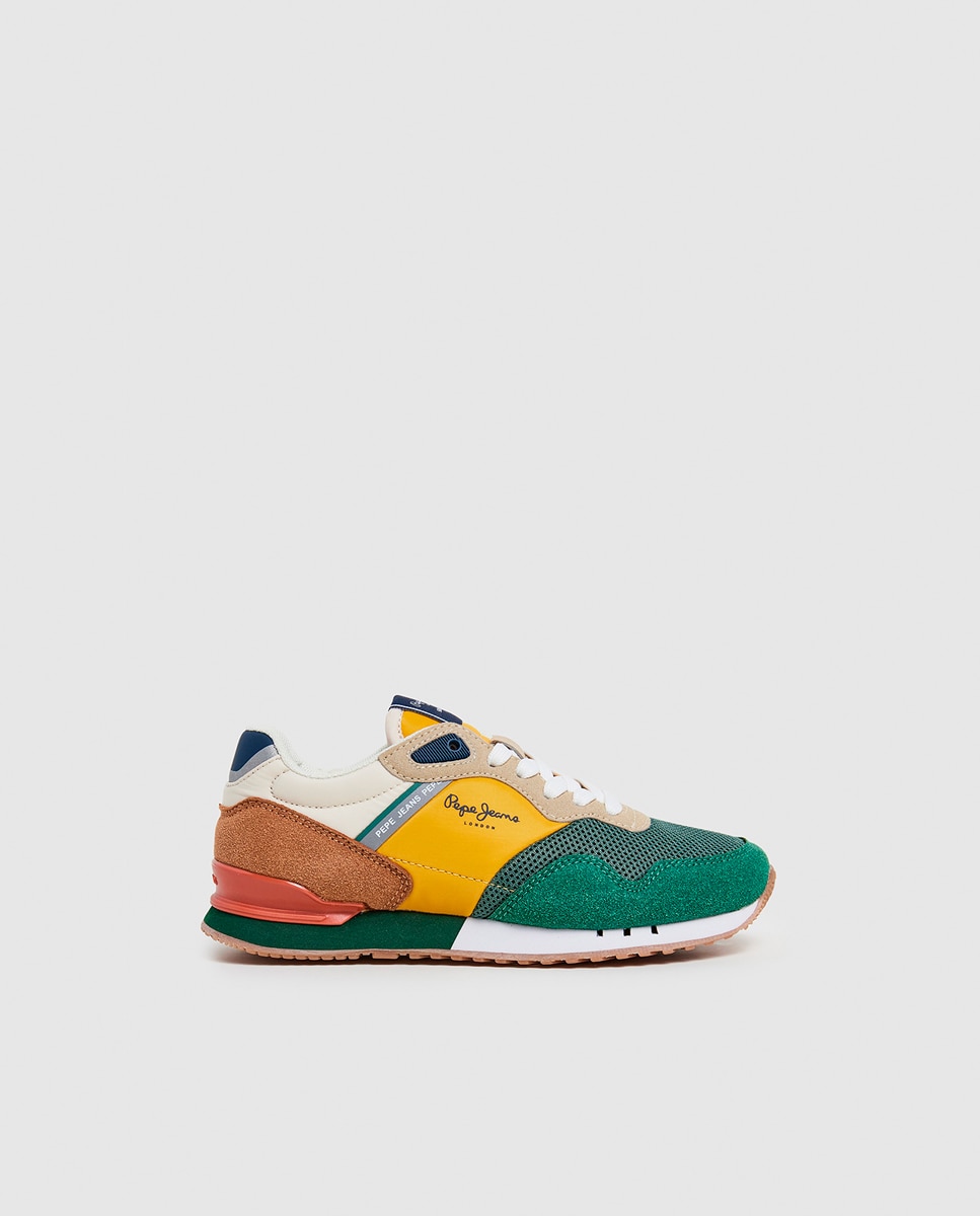 Imagen 0 de Zapatillas de niño tipo running con detalles multicolor