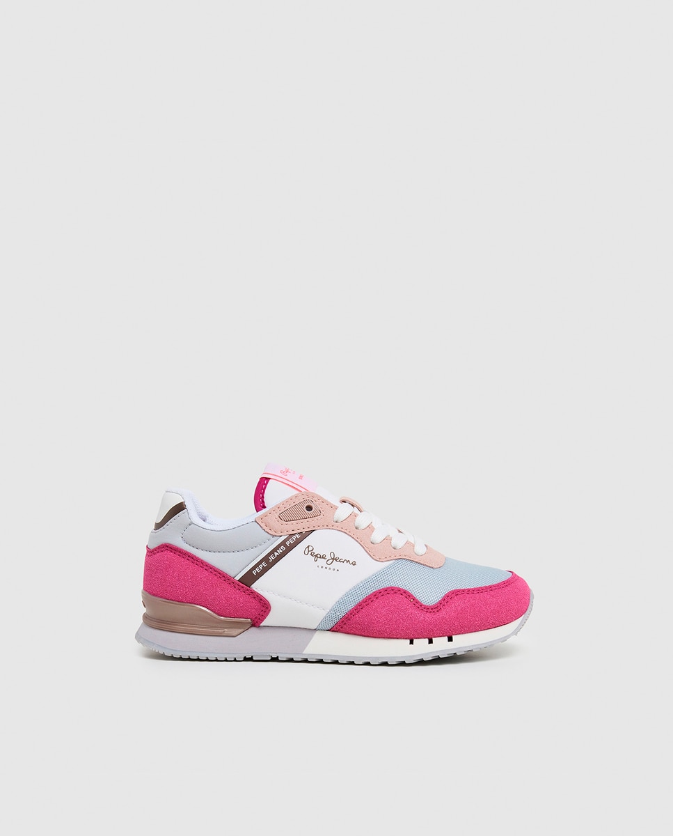 Imagen 0 de Zapatillas de niña tipo running con detalles multicolor