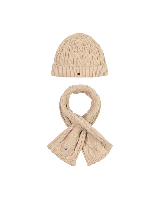 Imagen 0 de Set de gorro y bufanda de bebé niño de ochos