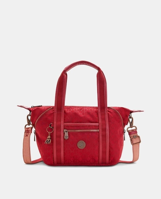 Imagen 0 de Bolso de hombro pequeño en rojo con asa extraíble