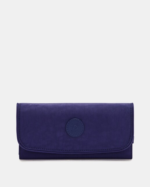 Imagen 0 de Cartera grande en azul con cierre automático