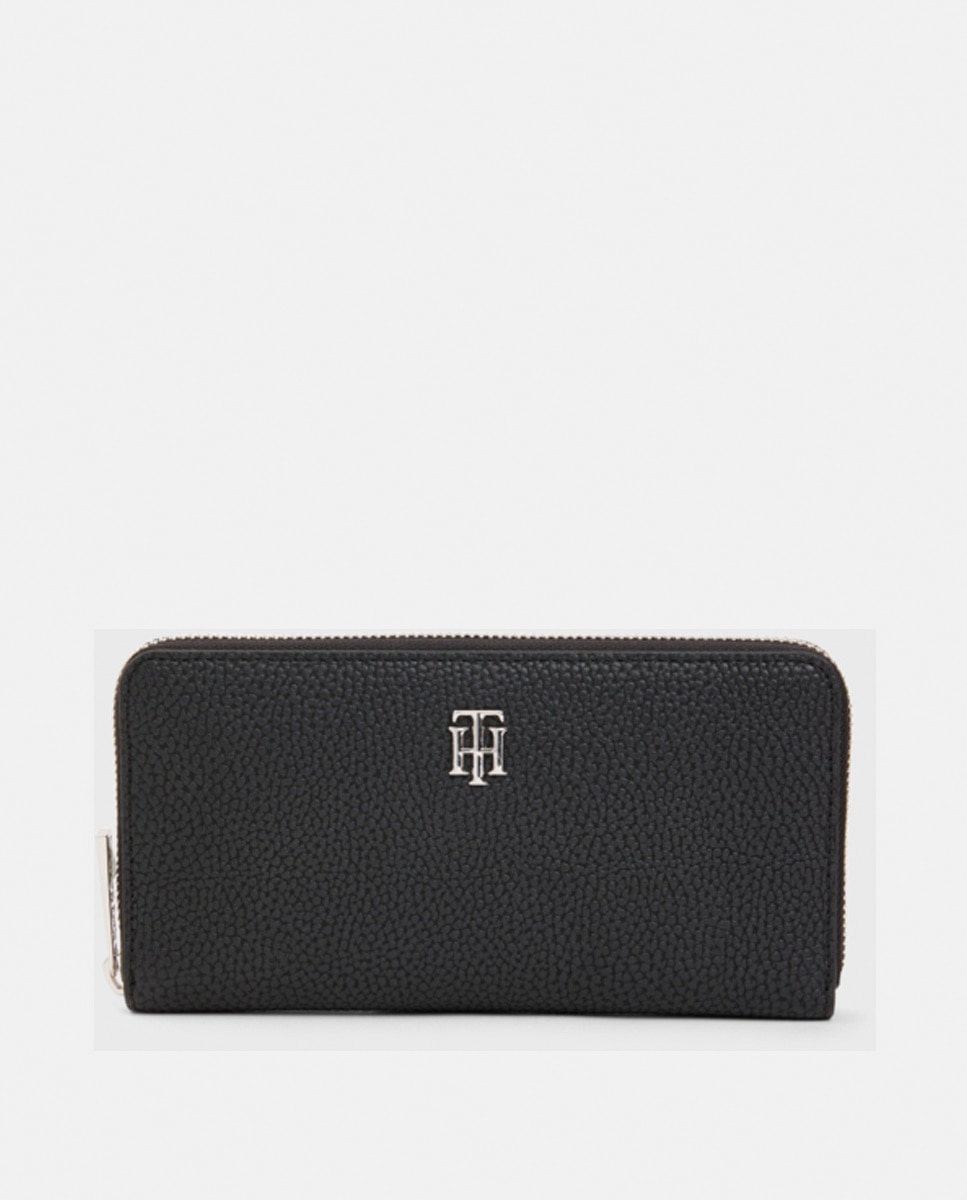 Imagen 0 de Cartera pequeña en negro con cremallera