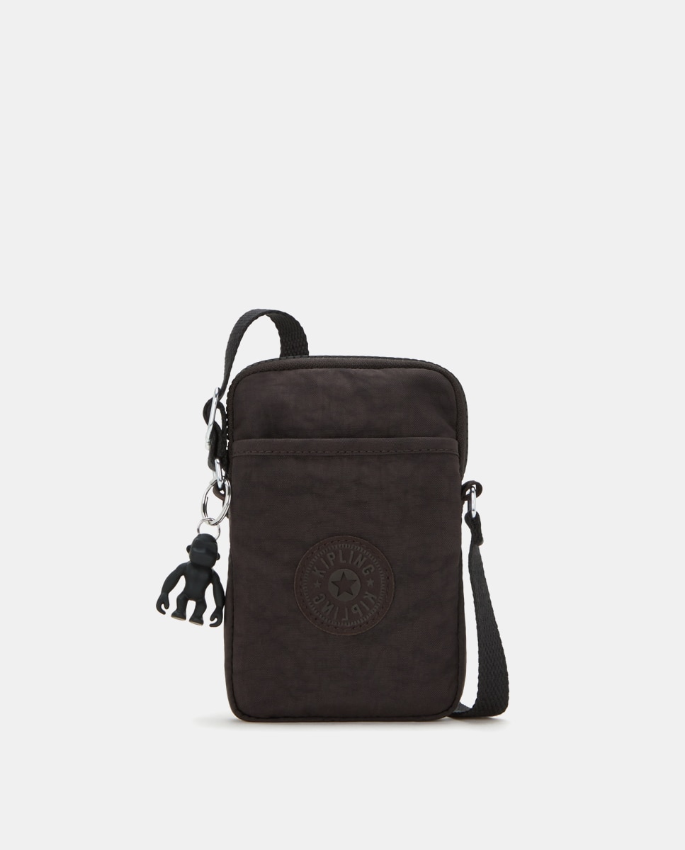 Imagen 0 de Bolso para móvil en marrón oscuro con cremallera