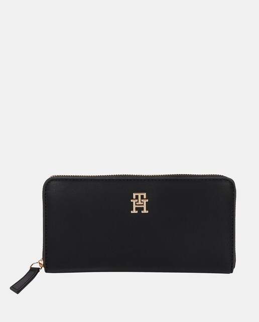 Imagen 0 de Cartera grande de mujer en color negro de Tommy Hilfiger