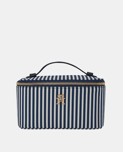 Imagen 0 de Neceser a rayas en color marino de Tommy Hilfiger