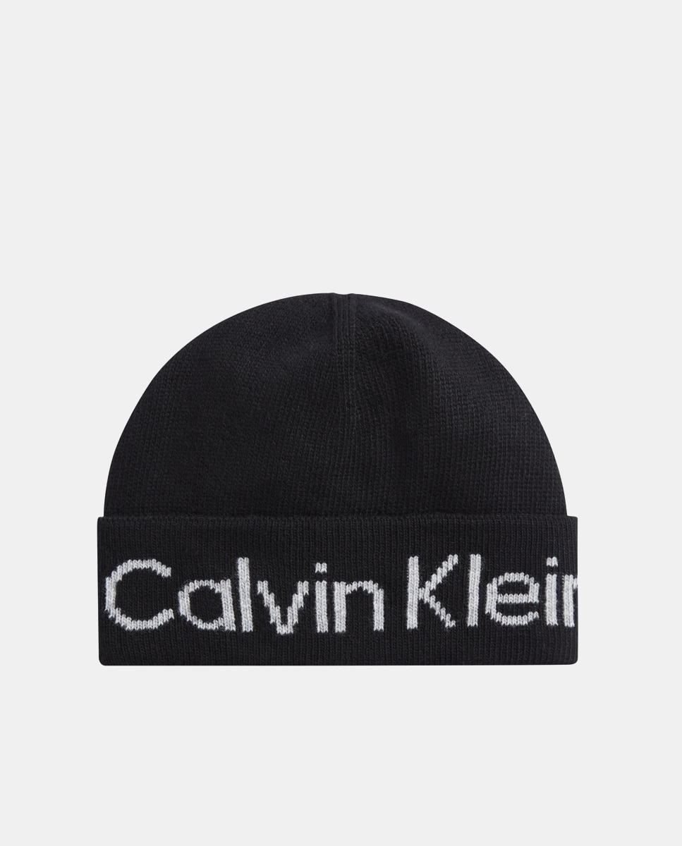 Imagen 0 de Gorro de punto en negro con logo