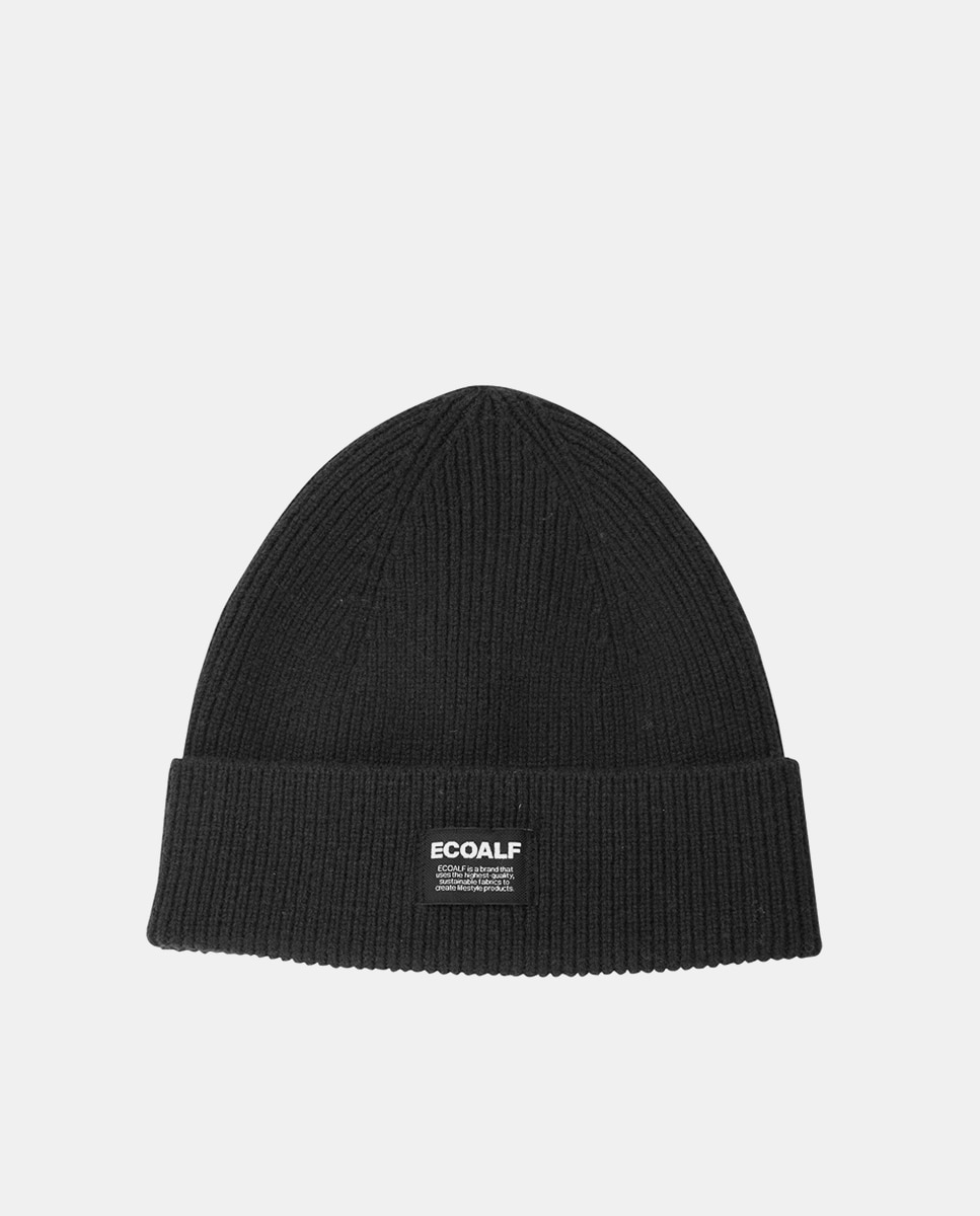 Imagen 0 de Gorro de lana reciclada color negro