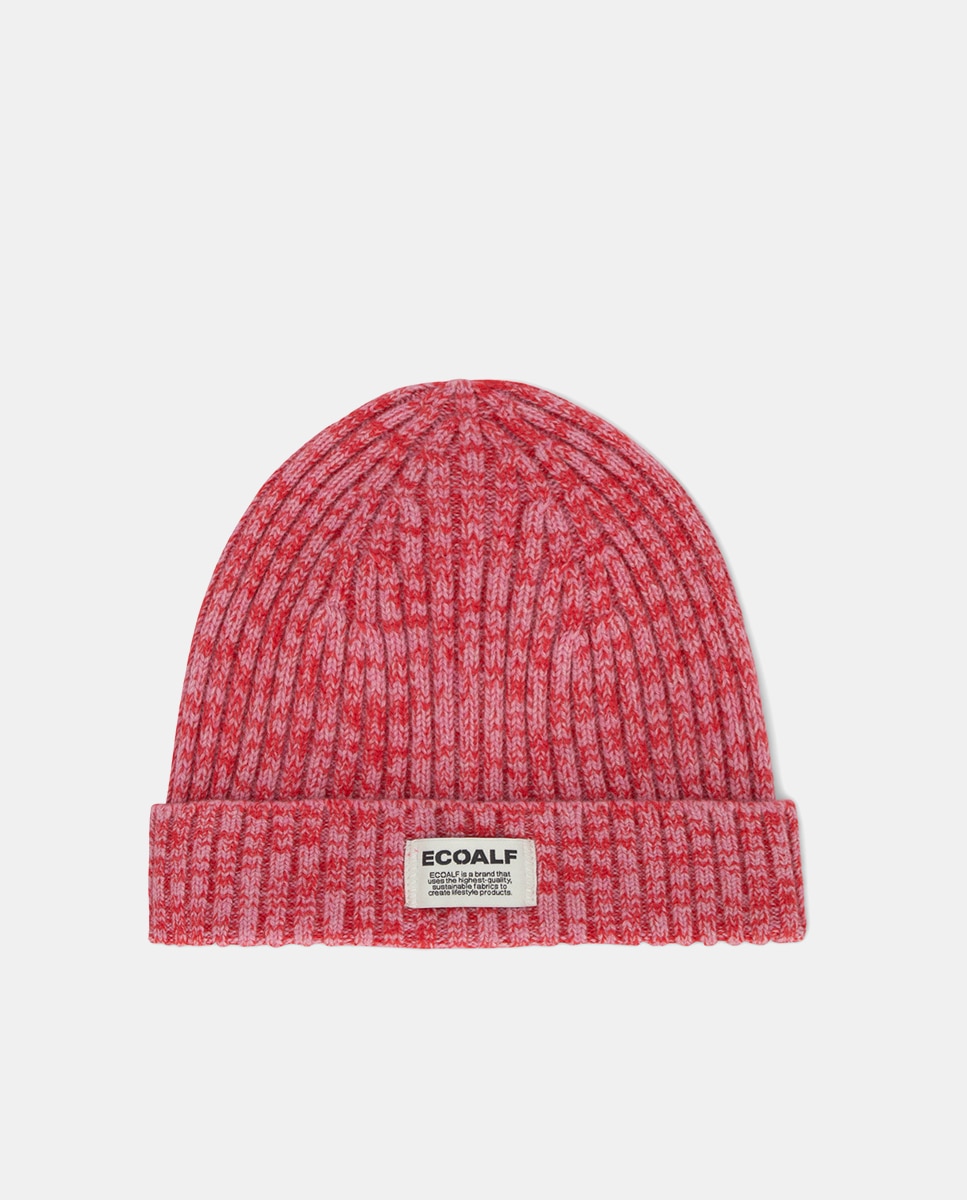 Imagen 0 de Gorro de lana reciclada color rosa