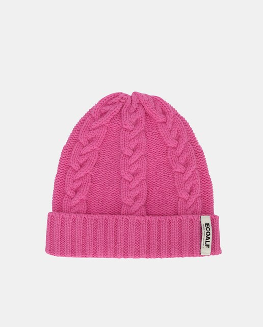 Imagen 0 de Gorro de lana reciclada color rosa