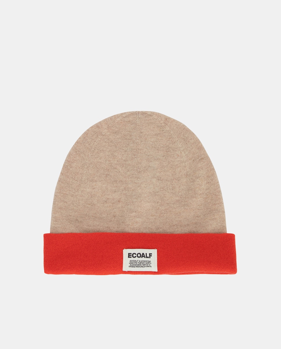 Imagen 0 de Gorro de lana reciclada color beige