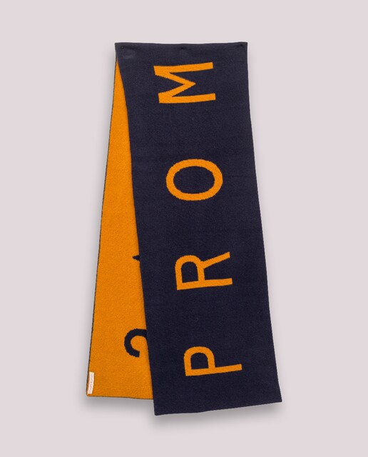 Imagen 0 de Bufanda Maxi Estela Azul y Mostaza