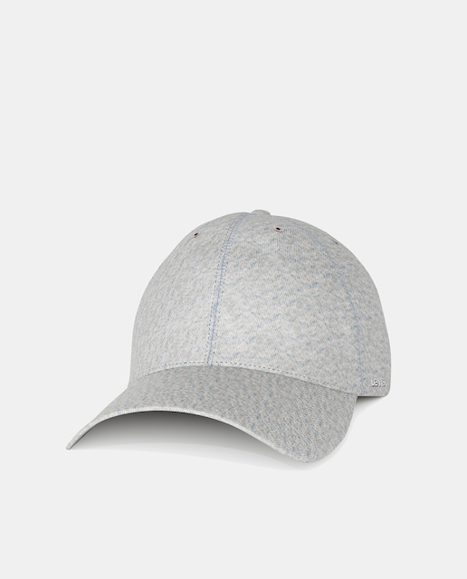 Imagen 0 de Gorra de algodón azul desgastado y logo lateral bordado