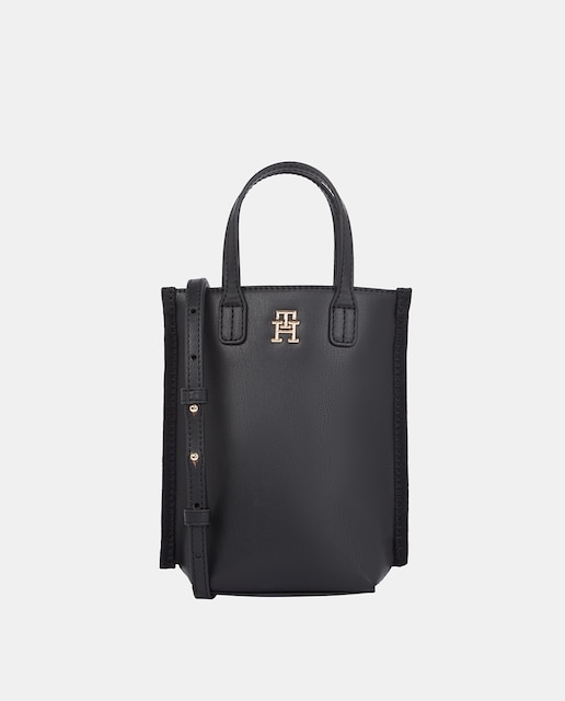 Imagen 0 de Bolso para móvil en color negro de Tommy Hilfiger