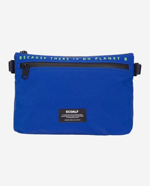 Imagen 0 de Bandolera pequeña de materiales reciclados en azul