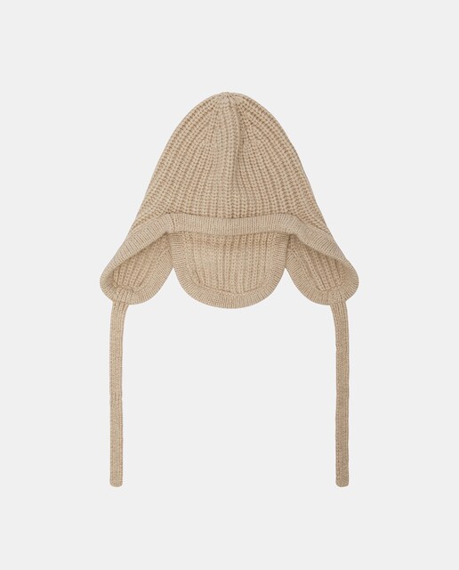 Imagen 0 de Gorro de lana reciclada color beige