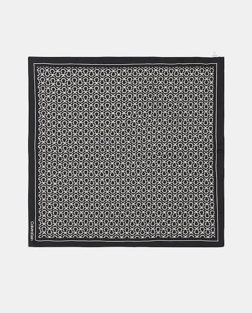 Imagen 0 de Bandana de seda con logos a contraste