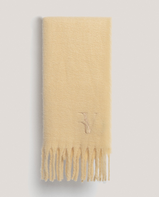 Imagen 0 de Fular de mujer lana con RV bordada