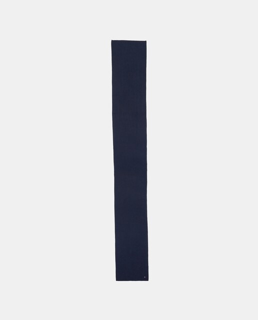 Imagen 0 de Bufanda de mujer de algodón orgánico en color azul marino de Tommy Hifiger.
