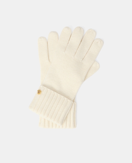 Imagen 0 de Guantes de mujer de punto con detalle con logo.